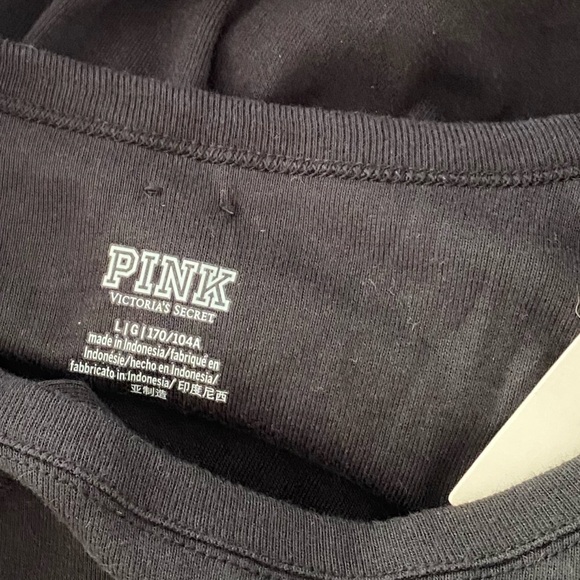 NWT PINK FITTED BLACK LONG SLEEVE SHIRT SIZE LARGE - Picture 2 of 4